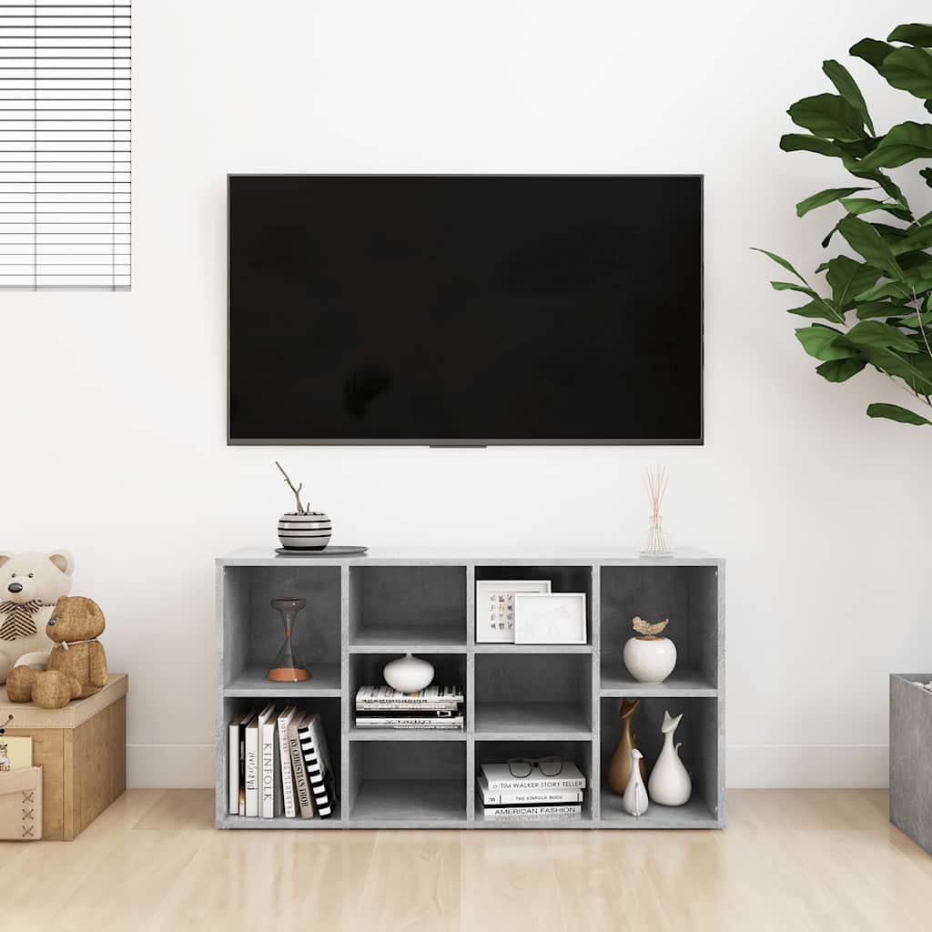 Klupa za cipele boja betona 103x30x55 cm konstruirano drvo