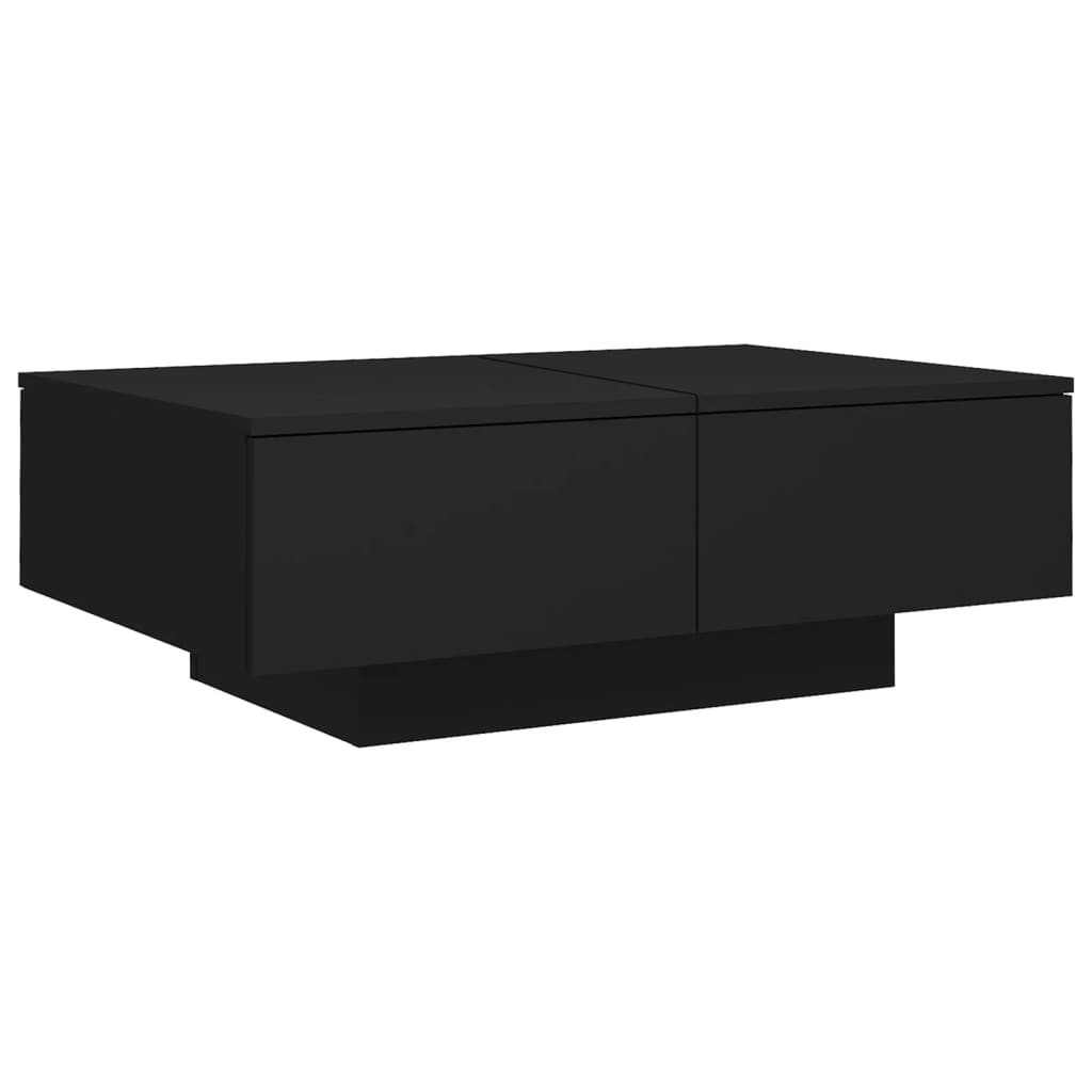 Stolić za kavu crni 90 x 60 x 31 cm od konstruiranog drva
