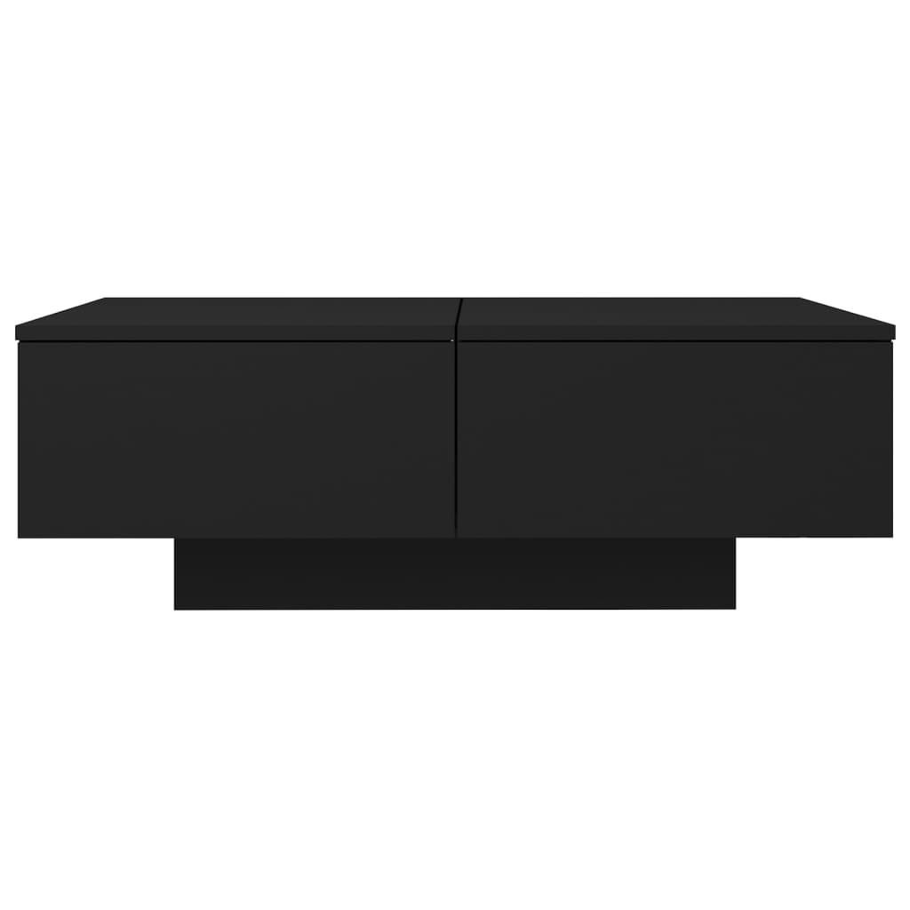 Stolić za kavu crni 90 x 60 x 31 cm od konstruiranog drva