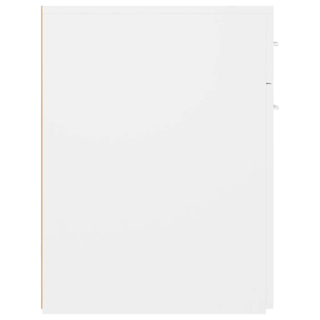 Ormarić za lijekove bijeli 20 x 45,5 x 60 cm konstruirano drvo