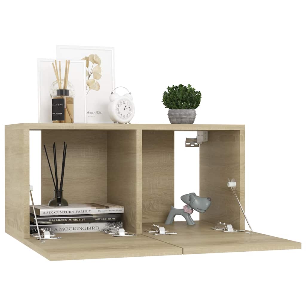 Viseći TV ormarići 2 kom boja hrasta sonome 60 x 30 x 30 cm