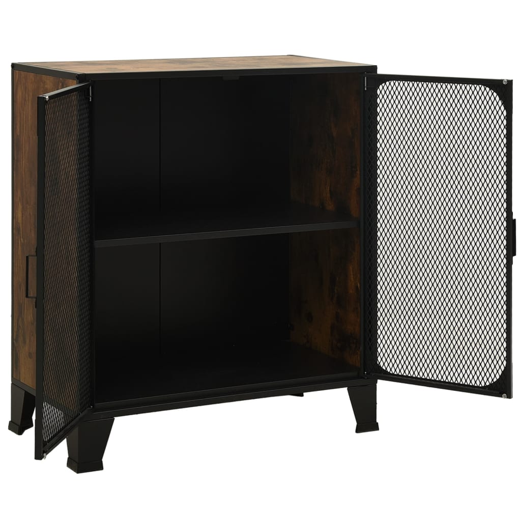 Ormarić za pohranu rustično smeđi 72 x 36 x 82 cm metal i MDF