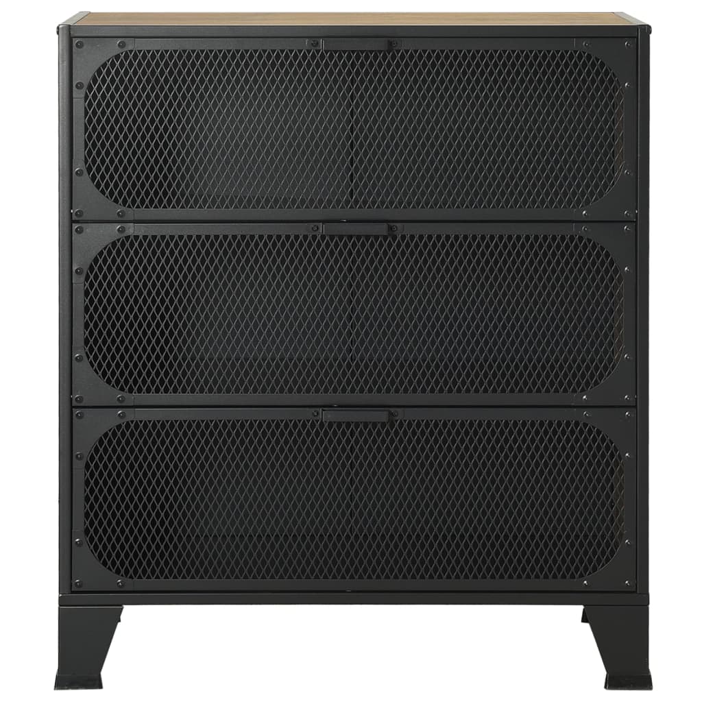 Ormarić za pohranu rustično smeđi 72 x 36 x 82 cm metal i MDF