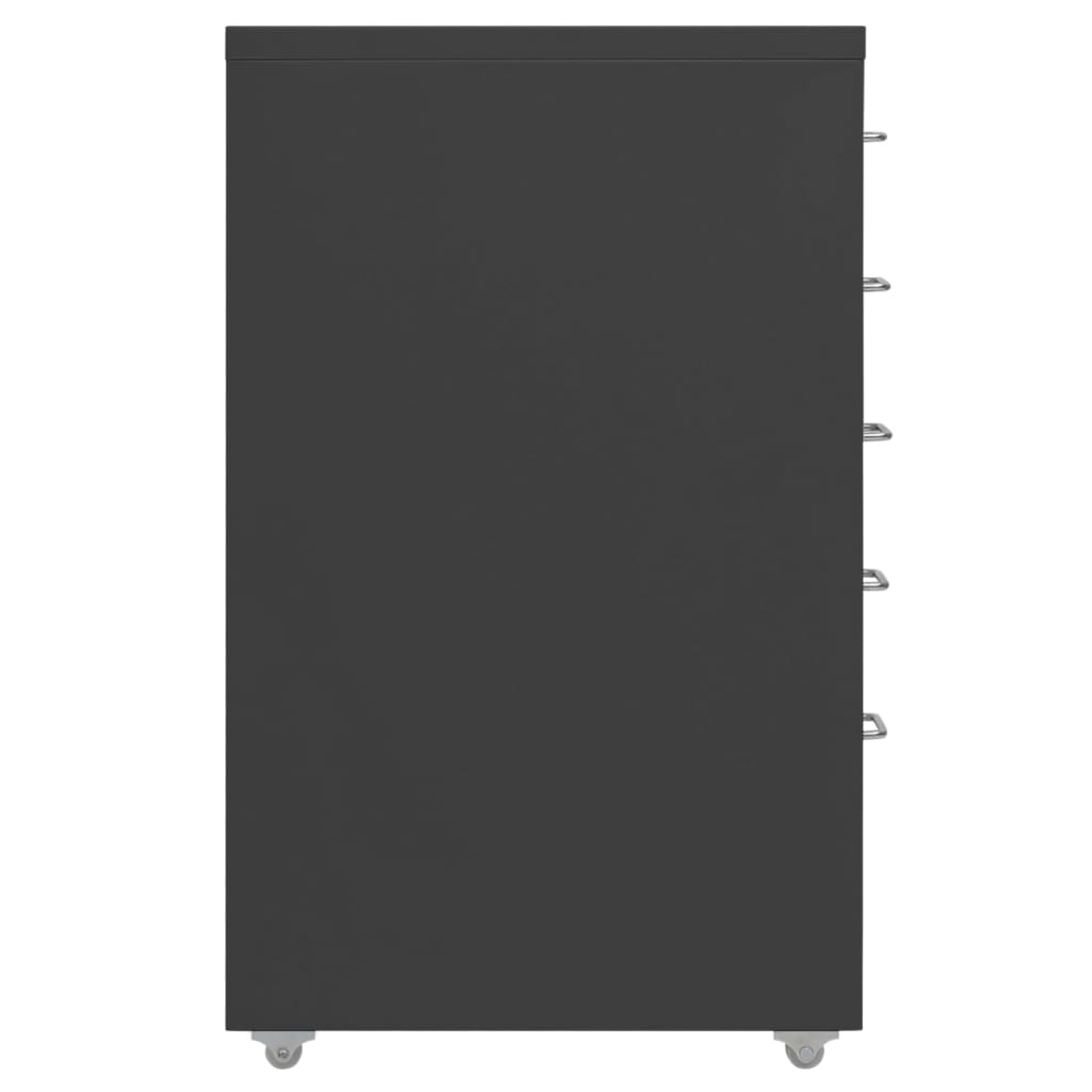 Mobilni ormarić za spise antracit 28 x 41 x 69 cm metalni