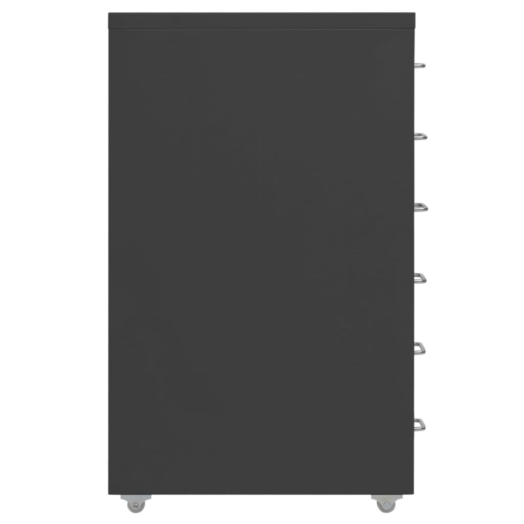 Mobilni ormarić za spise antracit 28 x 41 x 69 cm metalni
