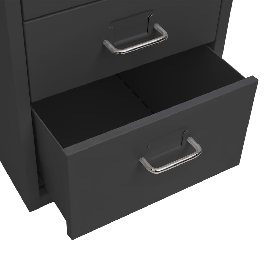 Mobilni ormarić za spise antracit 28 x 41 x 69 cm metalni