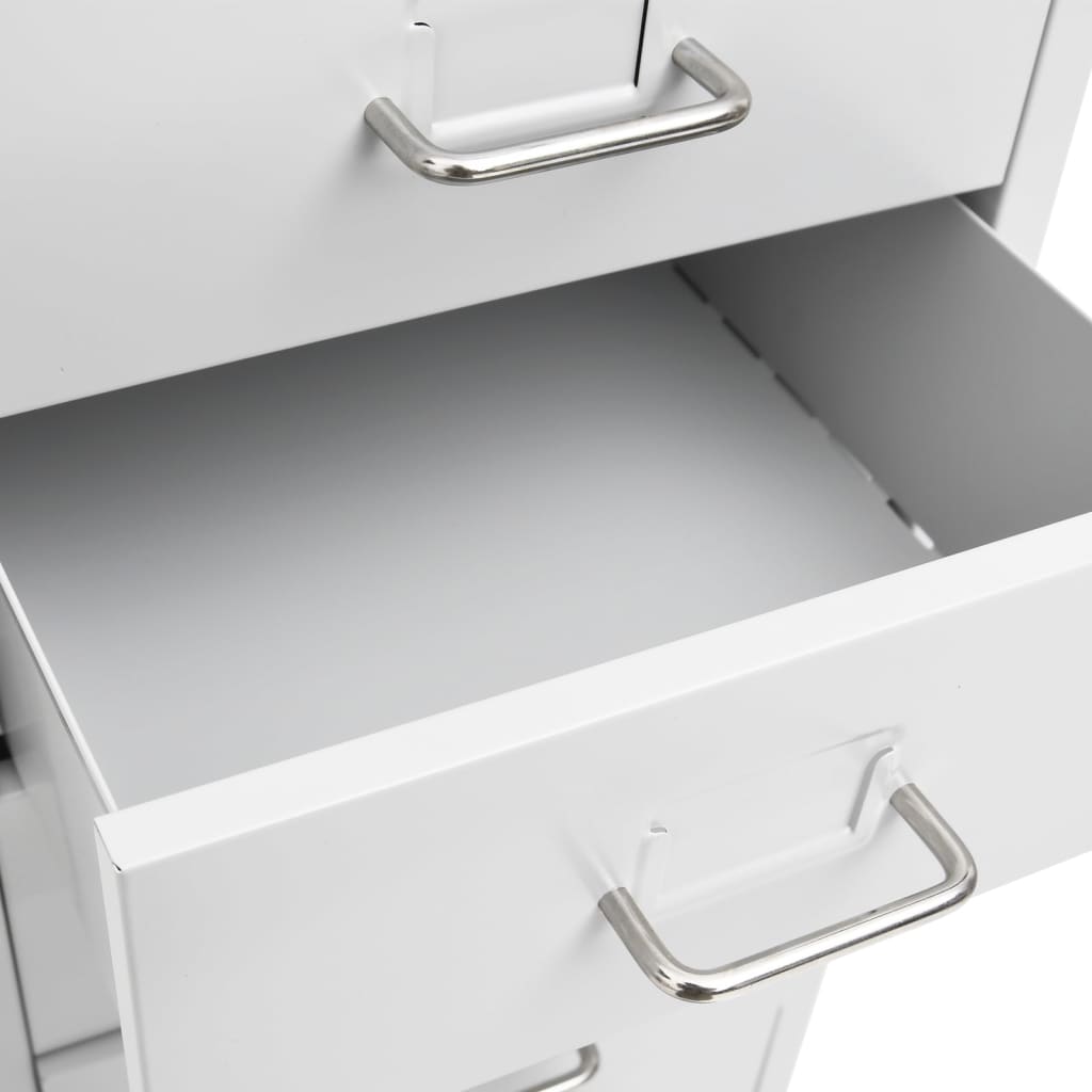 Mobilni ormarić za spise sivi 28 x 41 x 109 cm metalni