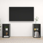TV ormarići 2 kom sjajni sivi 72x35x36,5 cm konstruirano drvo