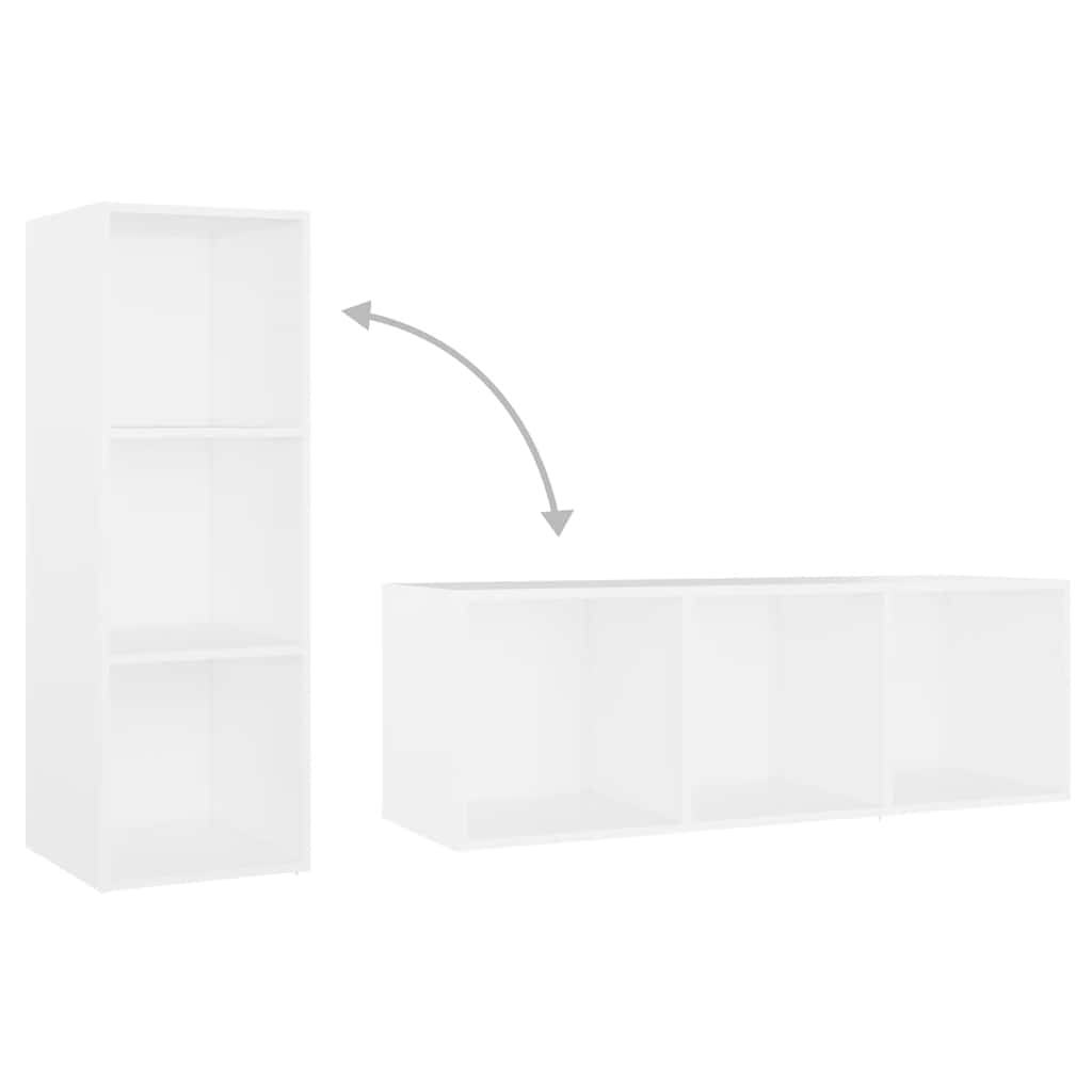 TV ormarići 2 kom bijeli 107 x 35 x 37 cm konstruirano drvo