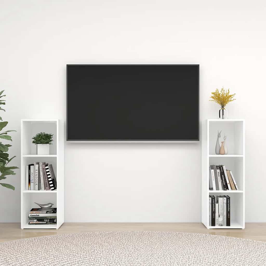 TV ormarići 2 kom bijeli 107 x 35 x 37 cm konstruirano drvo