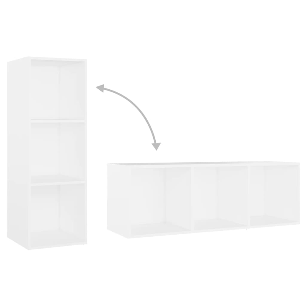 TV ormarići 2 kom bijeli 107 x 35 x 37 cm od konstruiranog drva