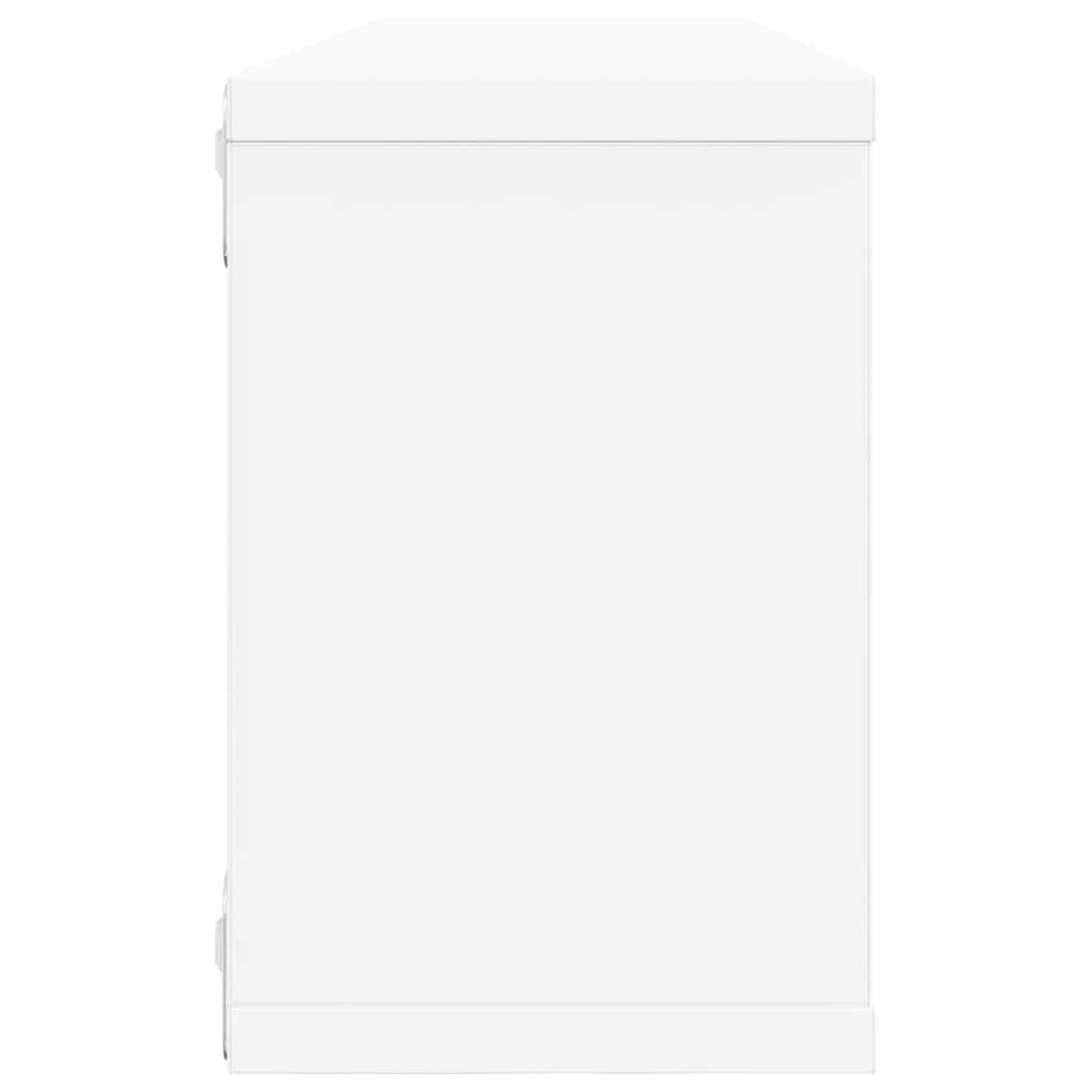 Kockaste zidne police 6 kom bijele 60 x 15 x 23 cm drvene