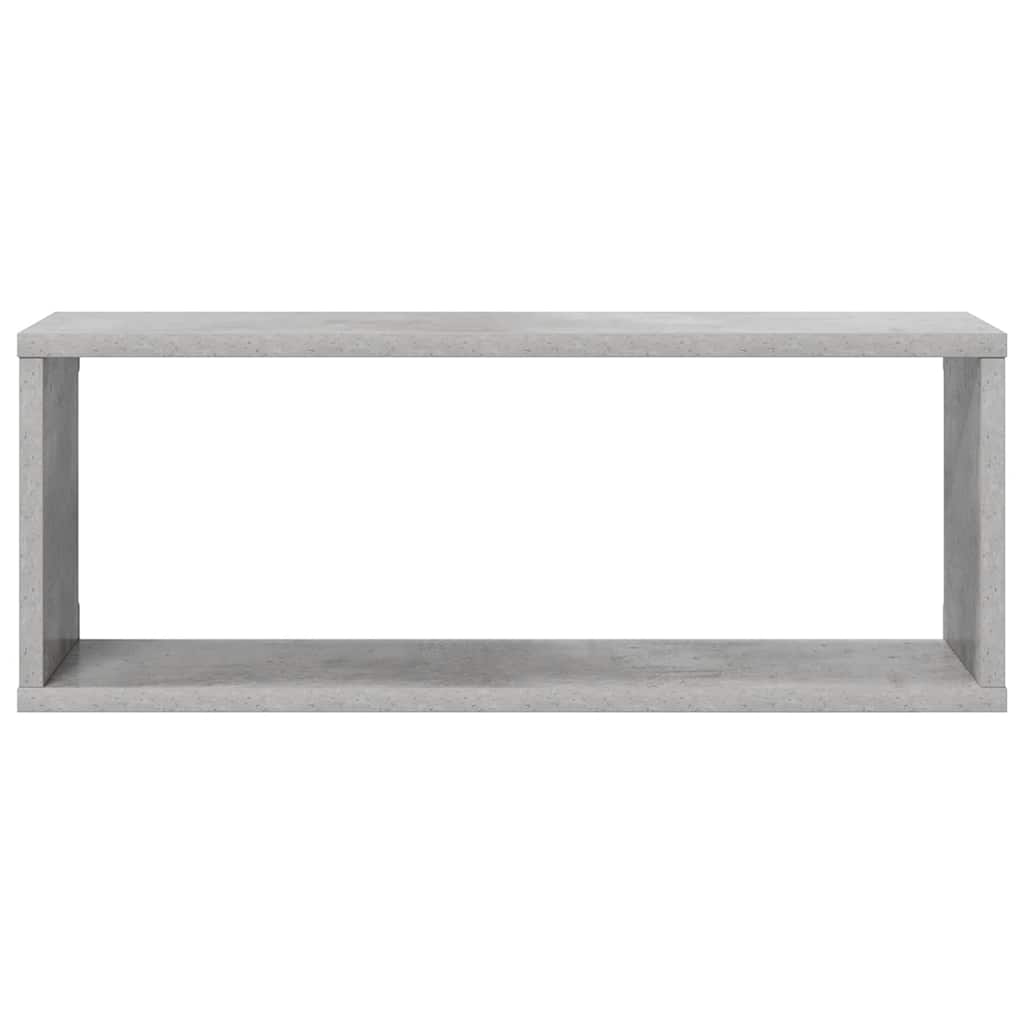 Kockaste zidne police 2 kom boja betona 60 x 15 x 23 cm drvene