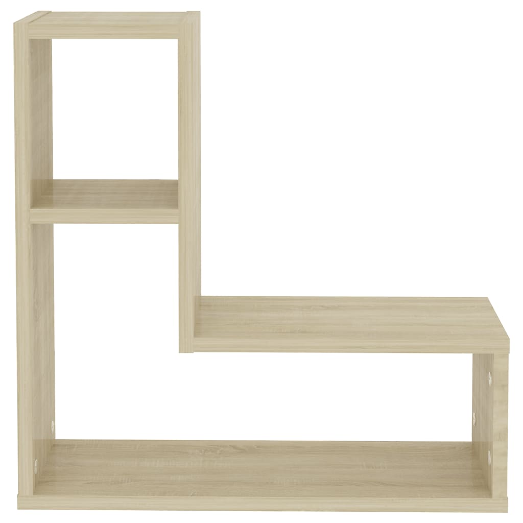 Zidne police 2 kom boja hrasta 50x15x50 cm konstruirano drvo