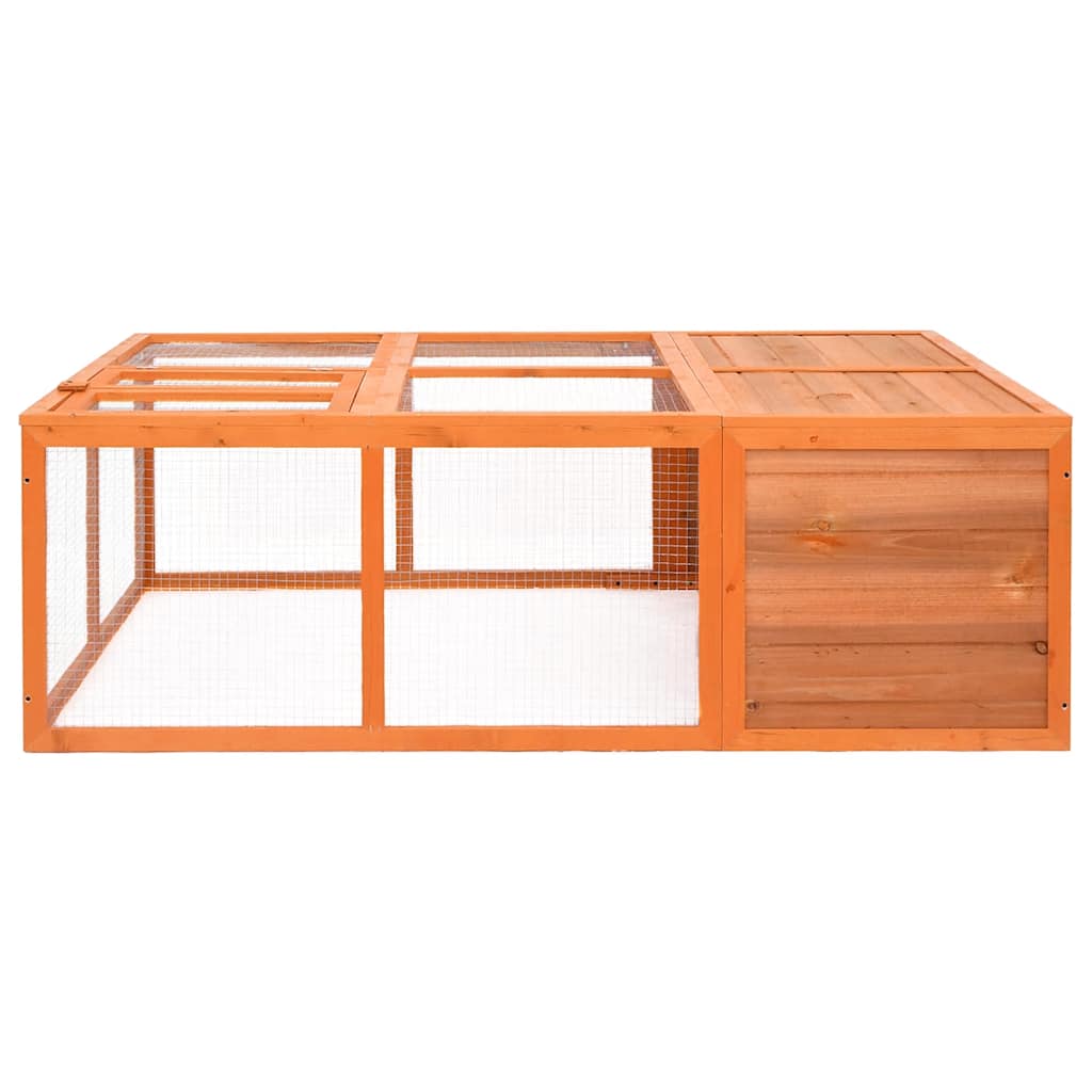 Vrtni kavez za životinje 150 x 100 x 50 cm od masivne jelovine