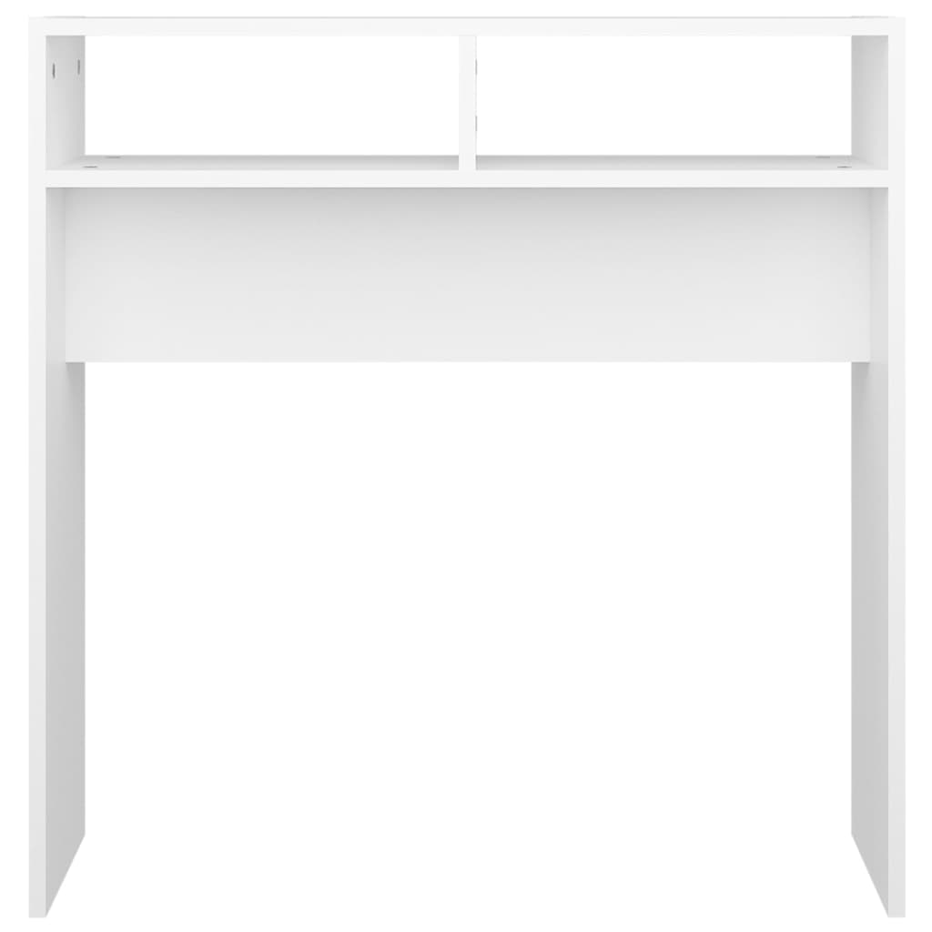 Konzolni stol bijeli 78 x 30 x 80 cm od konstruiranog drva