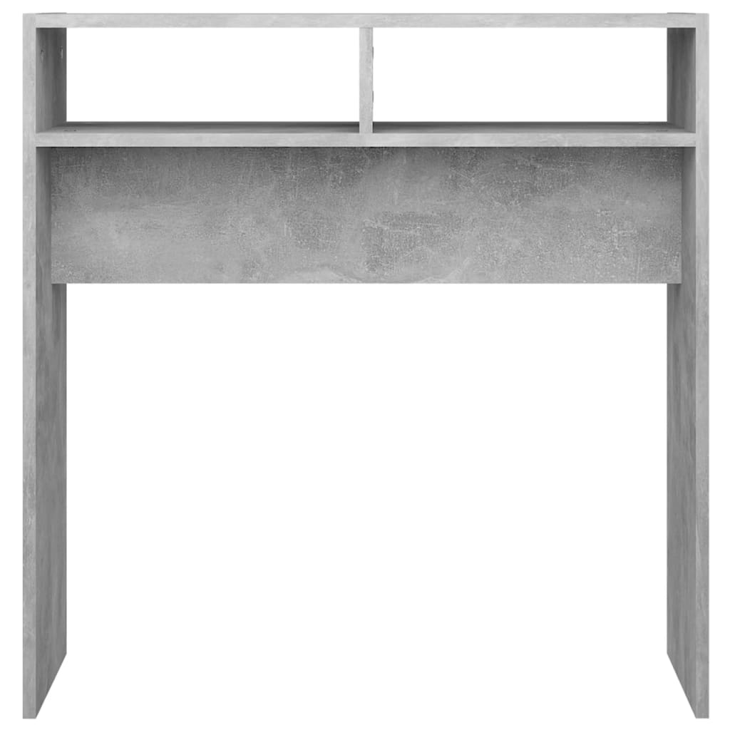 Konzolni stol boja betona 78 x 30 x 80 cm konstruirano drvo