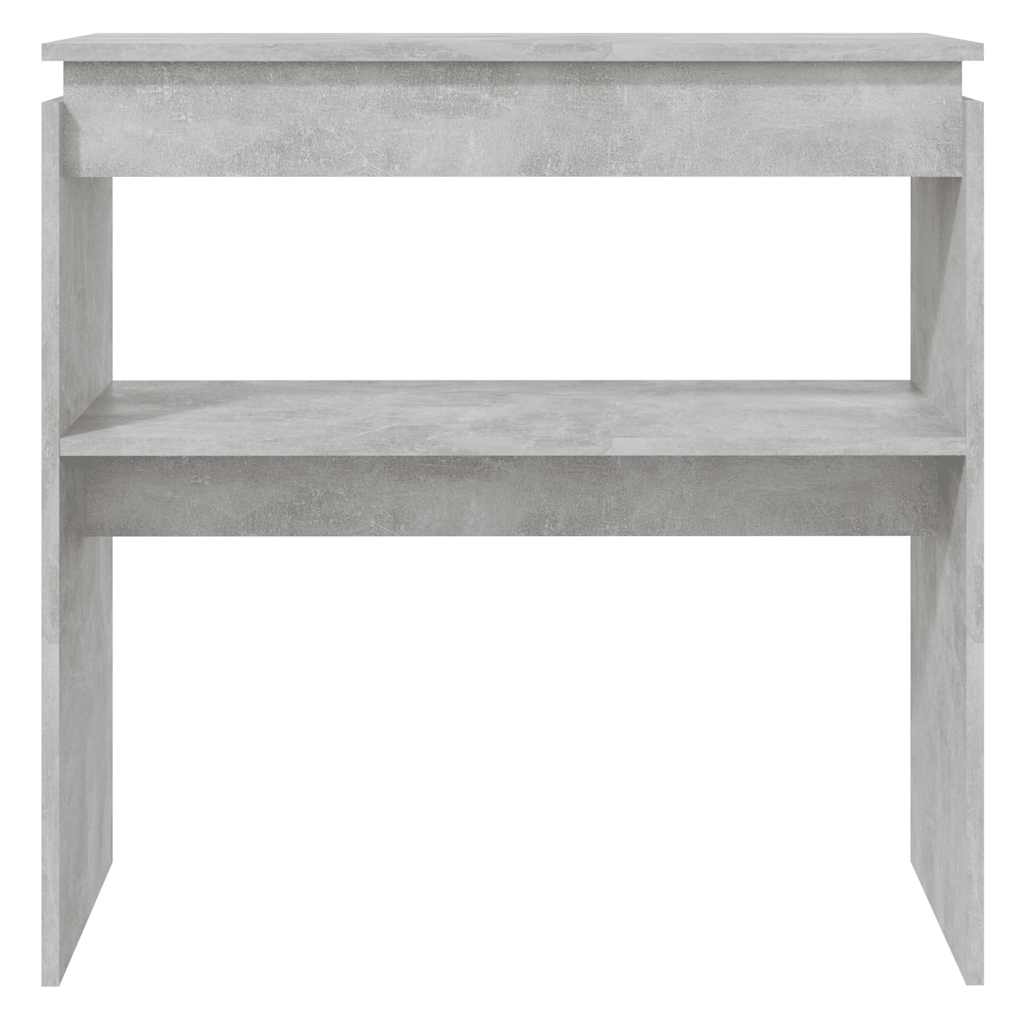 Konzolni stol siva boja betona 80x30x80 cm konstruirano drvo