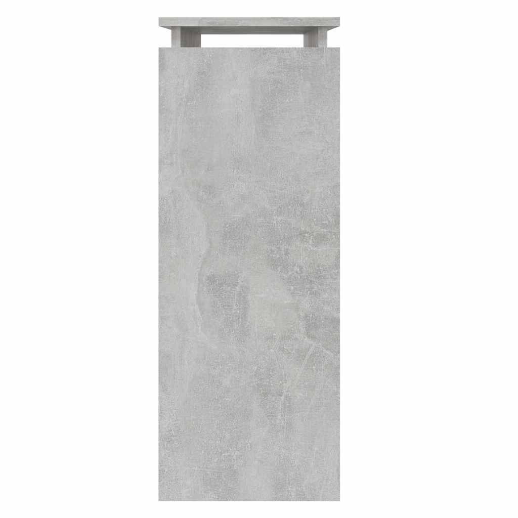 Konzolni stol siva boja betona 80x30x80 cm konstruirano drvo