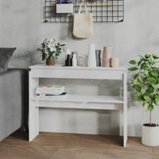 Konzolni stol visoki sjaj bijeli 102x30x80 cm konstruirano drvo