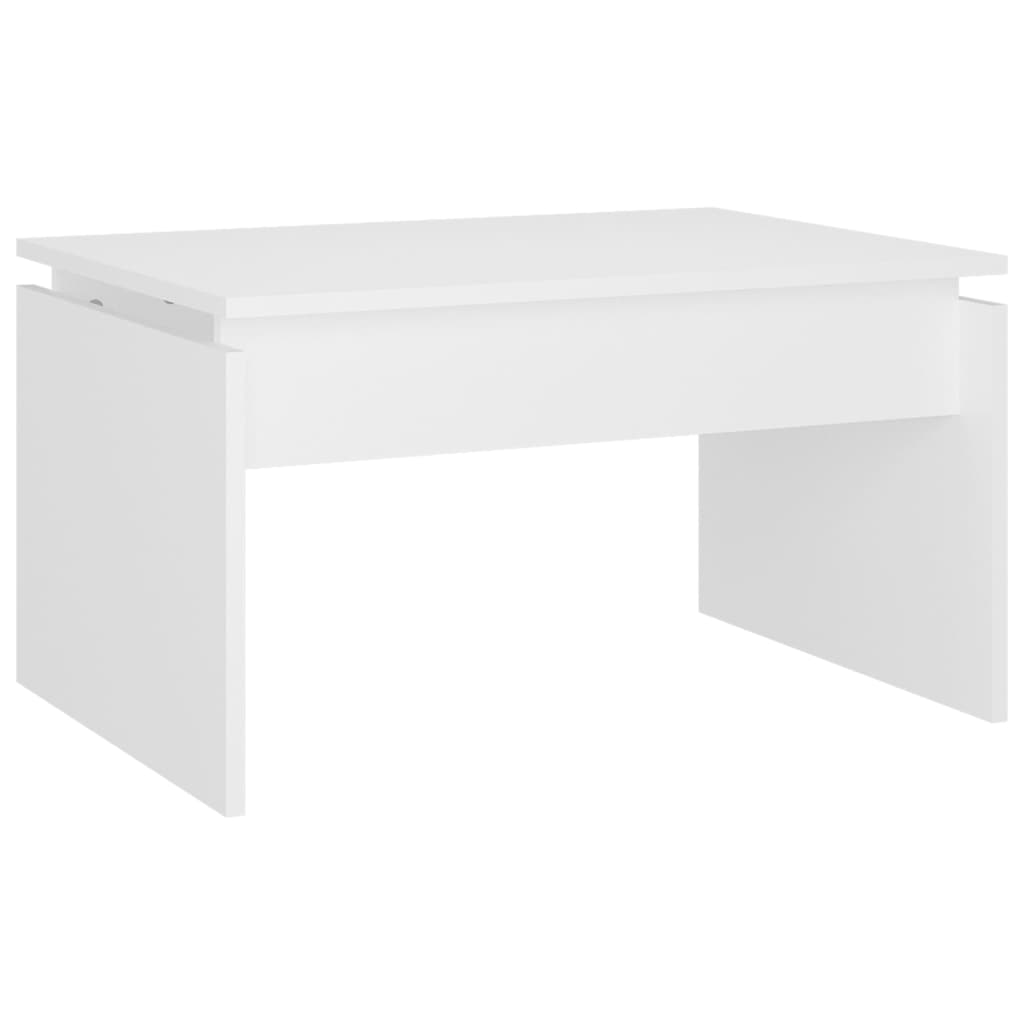Stolić za kavu bijeli 68 x 50 x 38 cm od konstruiranog drva