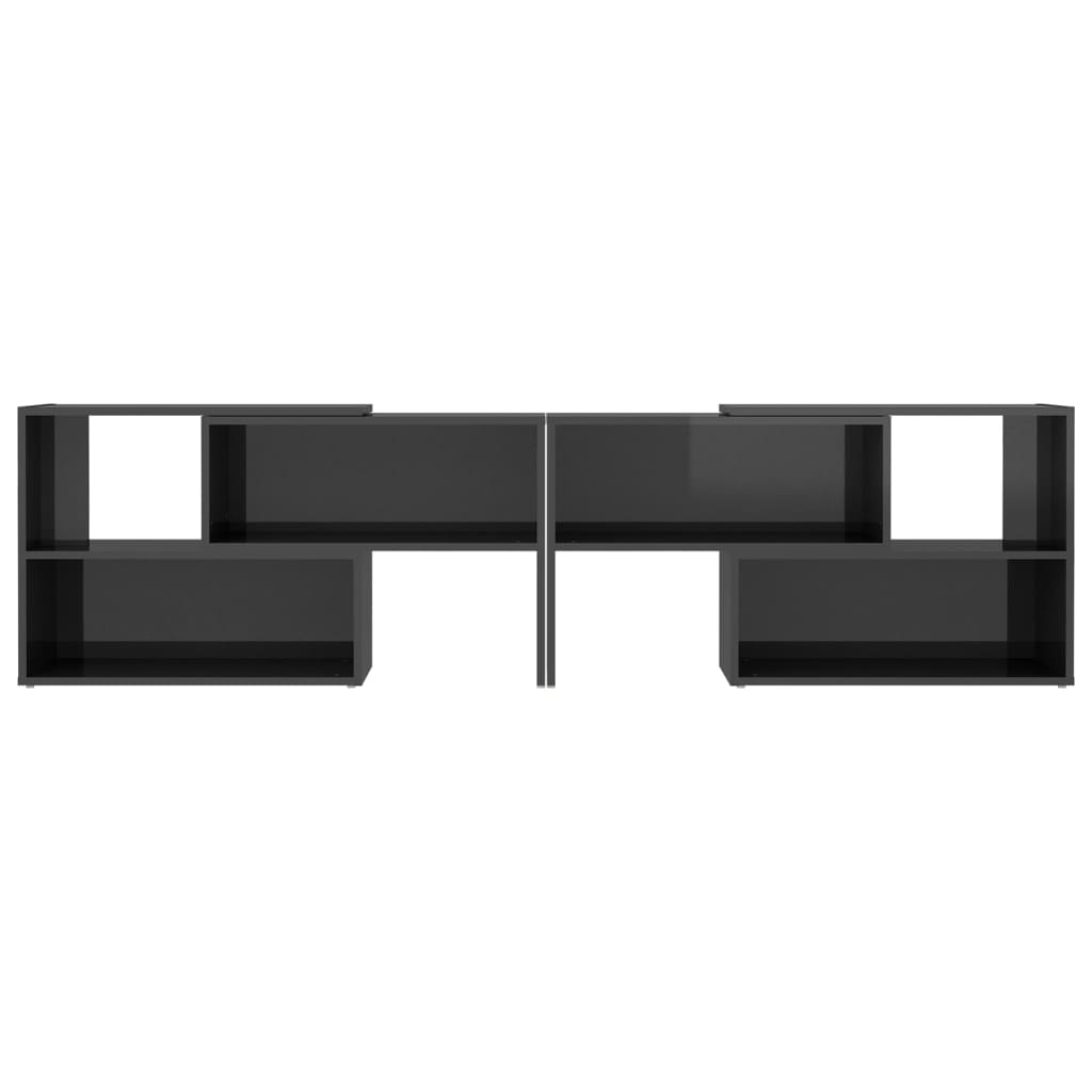 TV ormarić visoki sjaj sivi 149 x 30 x 52 cm konstruirano drvo
