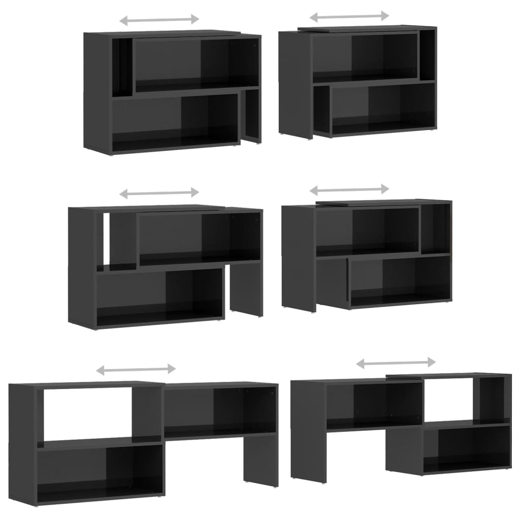 TV ormarić visoki sjaj sivi 149 x 30 x 52 cm konstruirano drvo