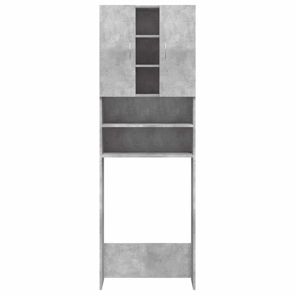 Ormarić za perilicu rublja siva boja betona 64 x 25,5 x 190 cm