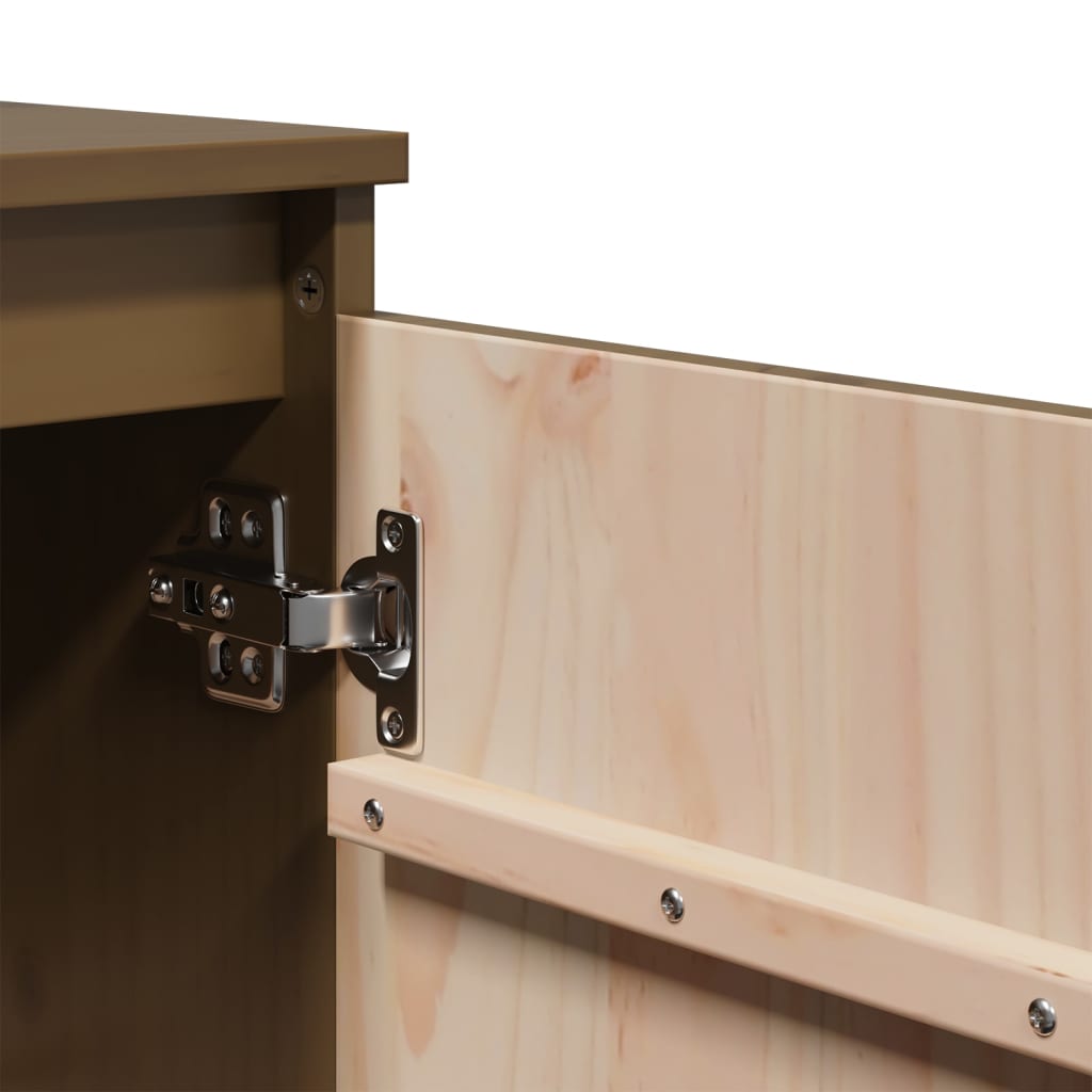 Bočni ormarić boja meda 60 x 36 x 65 cm od masivne borovine