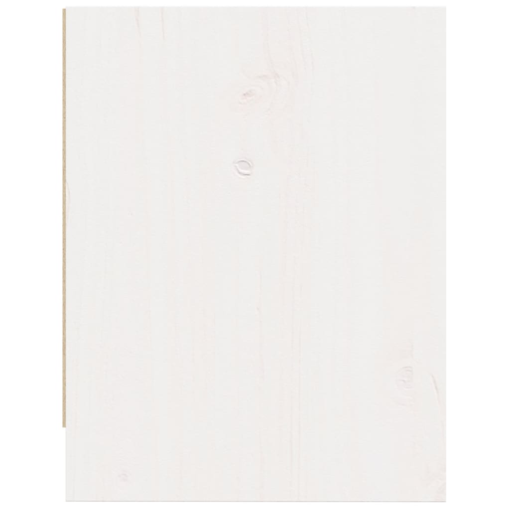 Noćni ormarići 2 kom bijeli 40x30,5x40 cm od masivne borovine