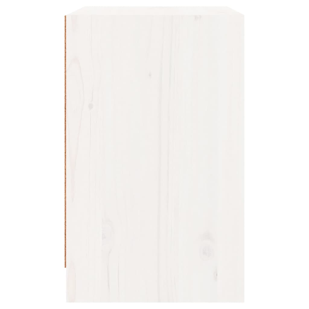 Noćni ormarići 2 kom bijeli 40 x 31 x 50 cm od masivne borovine