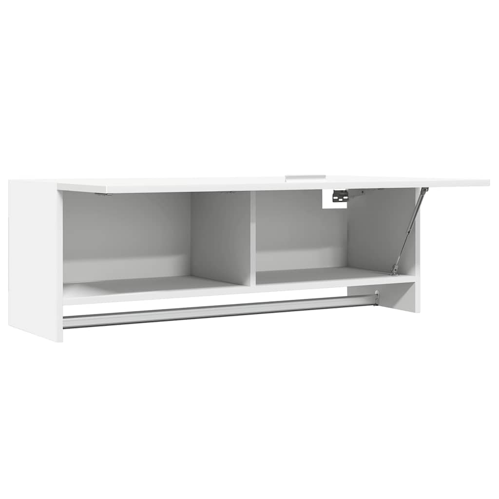 Ormar bijeli 100 x 32,5 x 35 cm od konstruiranog drva