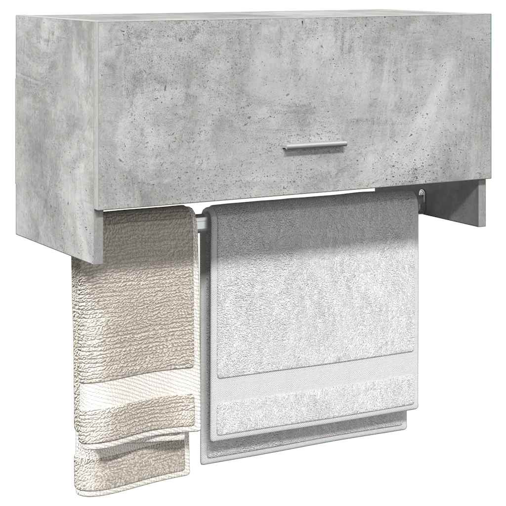 Ormar siva boja betona 70 x 32,5 x 35 cm konstruirano drvo