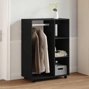 Ormar crni 80 x 40 x 110 cm od konstruiranog drva