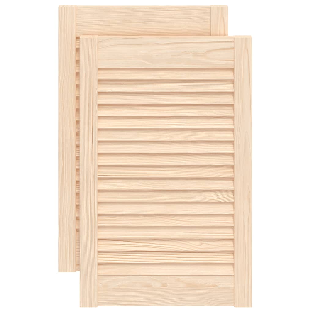 Vrata za ormarić rešetkasti dizajn 2 kom 61,5x39,4 cm borovina