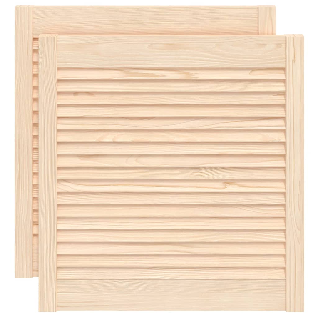 Vrata za ormarić rešetkasti dizajn 2 kom 61,5x59,4 cm borovina
