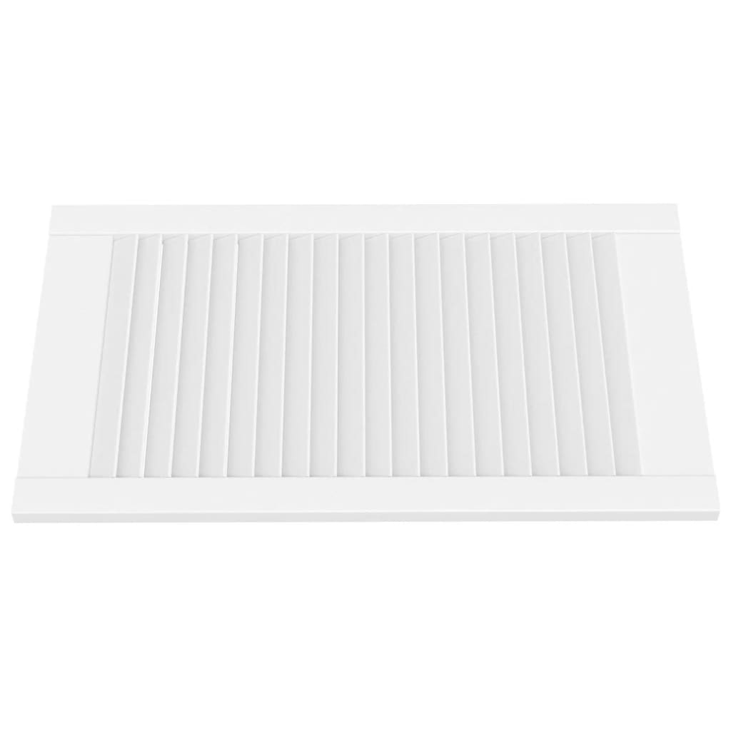 Vrata za ormarić rešetkasta 4 kom bijela 69 x 39,4 cm borovina