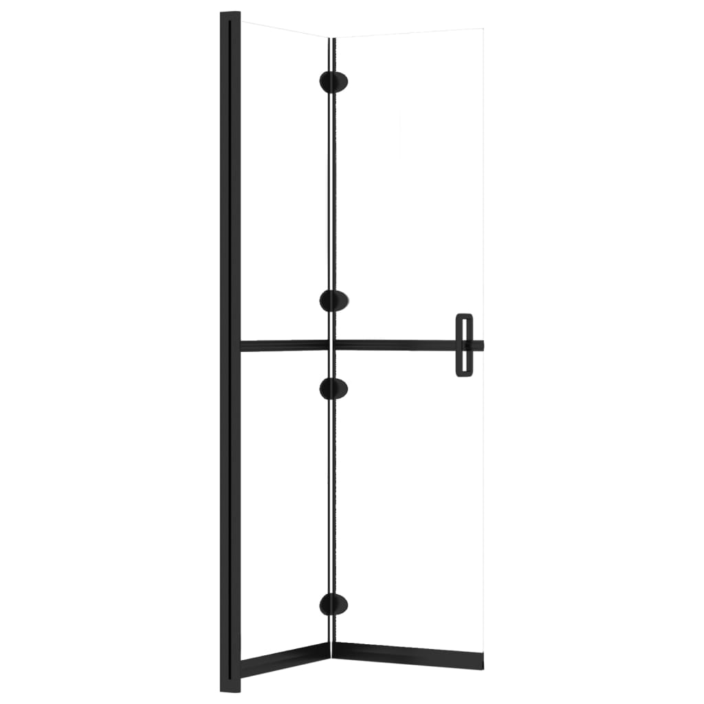 Sklopiva pregrada za tuširanje prozirna ESG staklo 100 x 190 cm