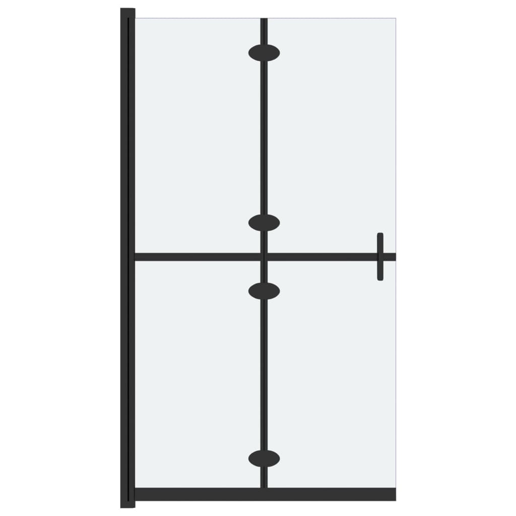 Sklopiva pregrada za tuširanje matirano ESG staklo 80 x 190 cm