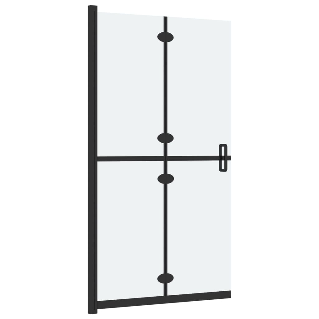 Sklopiva pregrada za tuš matirano staklo ESG 100 x 190 cm