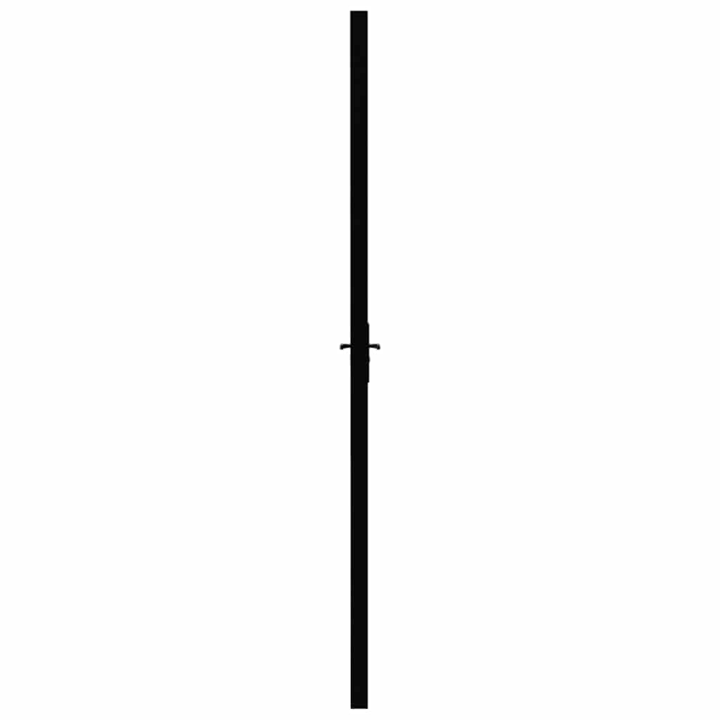 Sobna vrata od stakla ESG i aluminija 102,5 x 201,5 cm crna