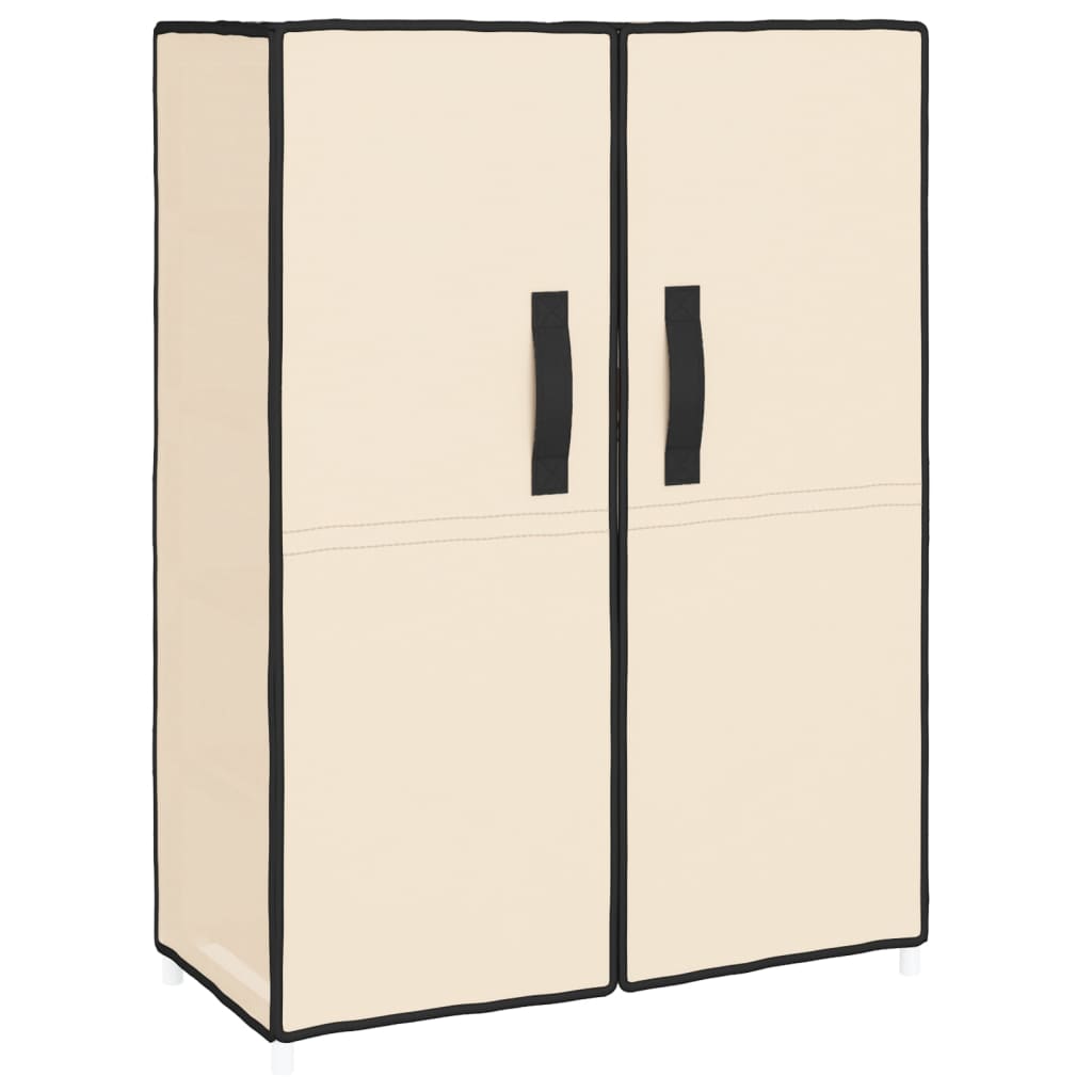 Ormarić za cipele krem 60 x 28 x 90 cm od tkanine