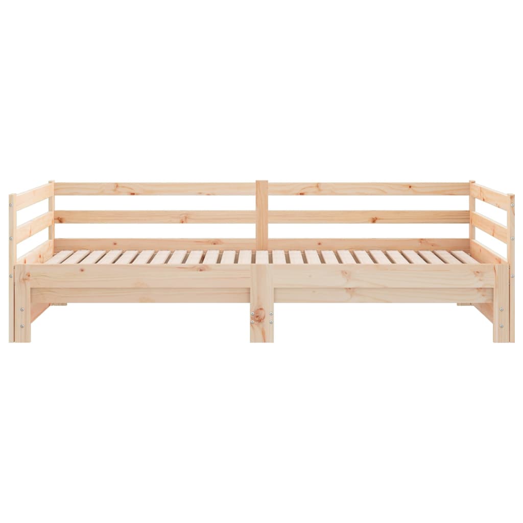 Dnevni krevet na izvlačenje 2 x (90 x 200) cm masivna borovina