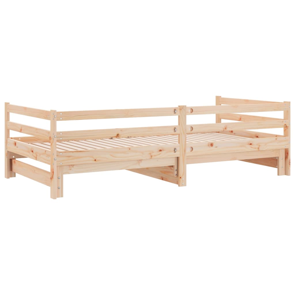 Dnevni krevet na izvlačenje 2 x (90 x 200) cm masivna borovina