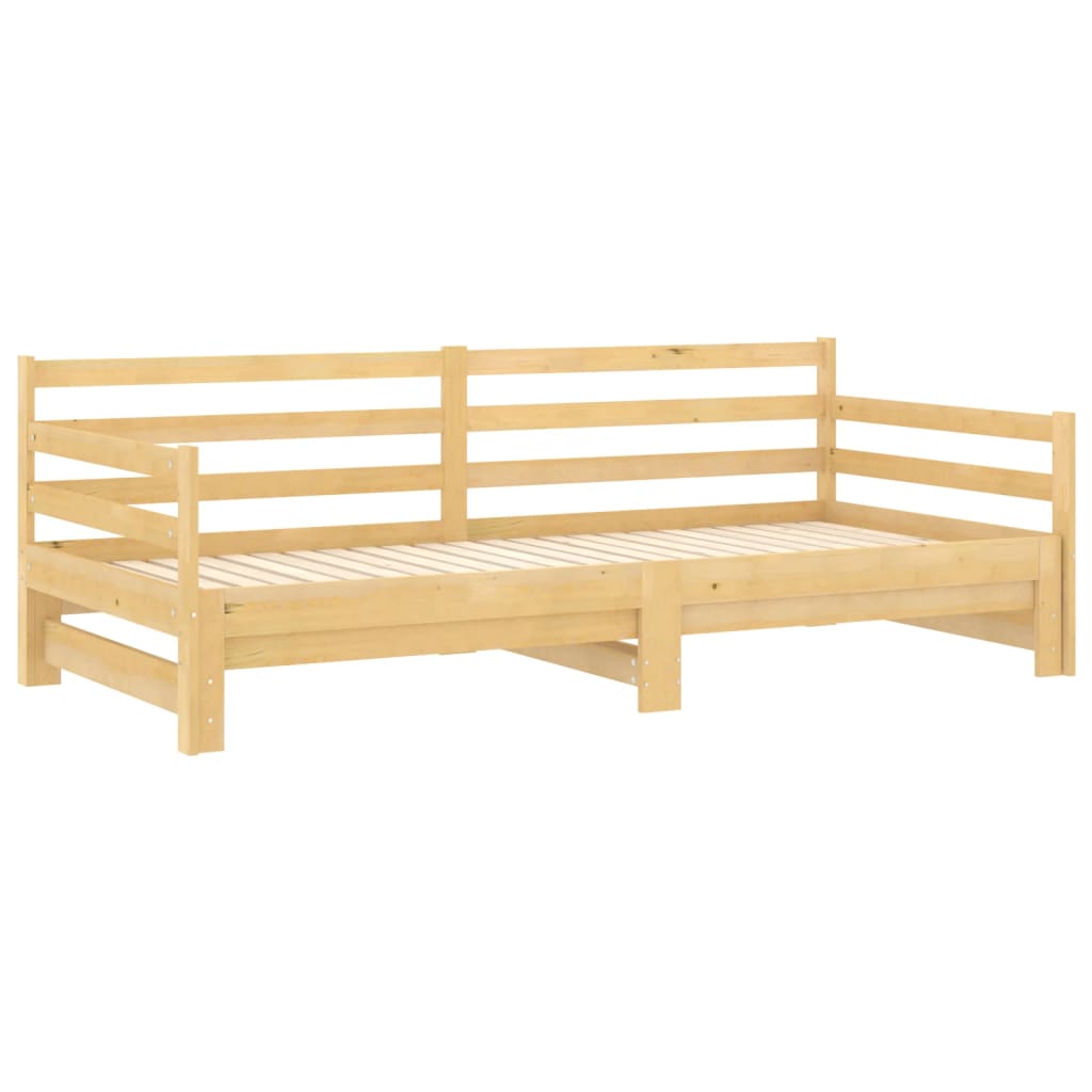 Dnevni krevet na izvlačenje 2 x (90 x 200) cm masivna borovina