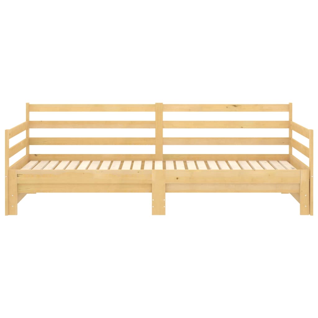 Dnevni krevet na izvlačenje 2 x (90 x 200) cm masivna borovina