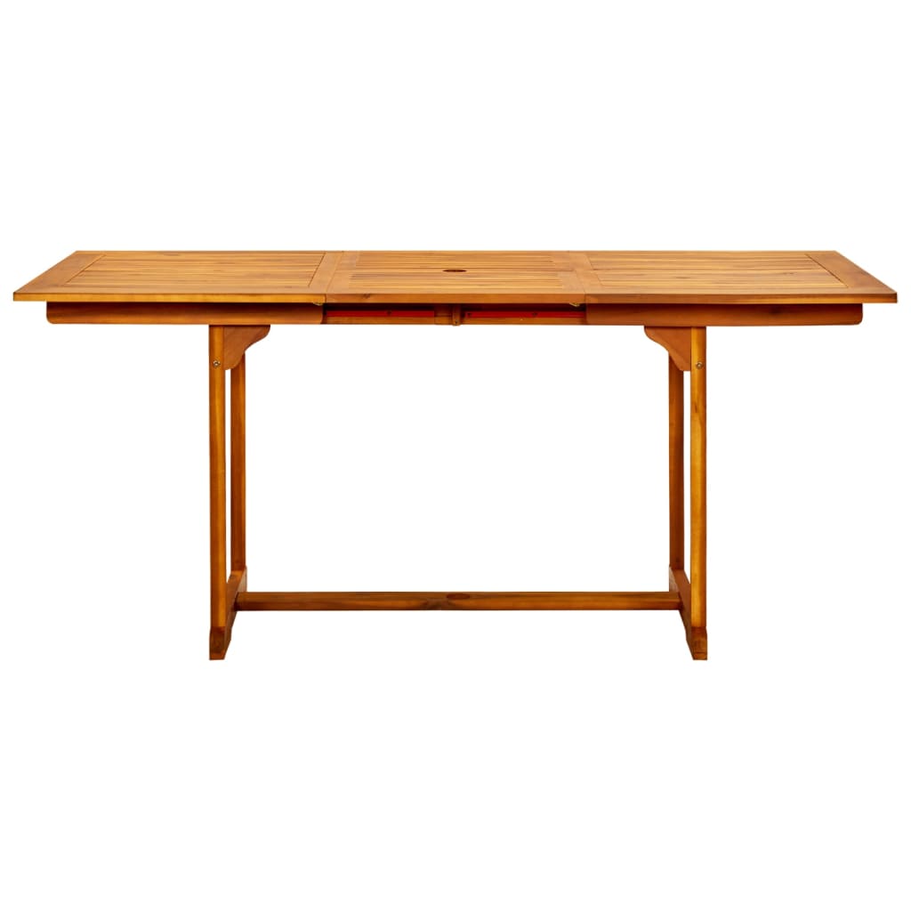 Vrtni blagovaonski stol (120-170) x 80 x 75 cm od drva bagrema