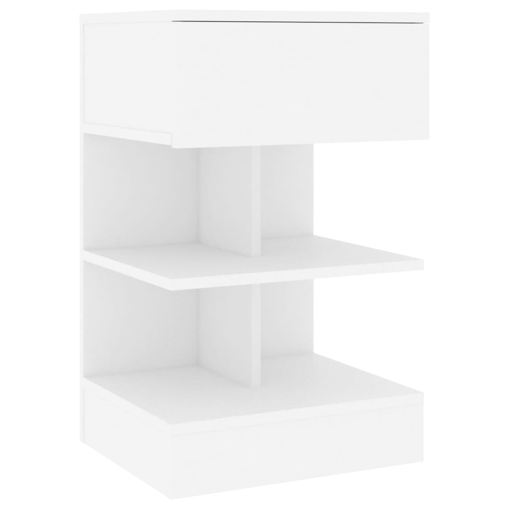 Noćni ormarići 2 kom bijeli 40 x 35 x 65 cm konstruirano drvo