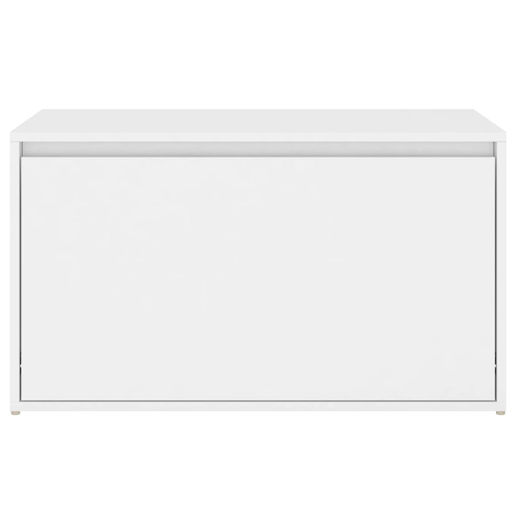 Klupa za hodnik 80 x 40 x 45 cm bijela od konstruiranog drva
