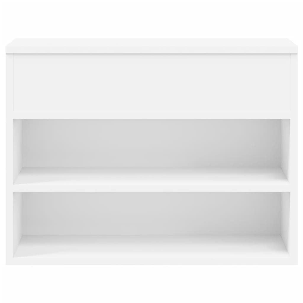 Klupa za cipele bijela 60 x 30 x 45 cm od konstruiranog drva